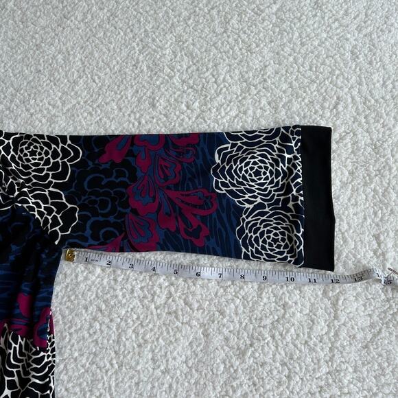 Laundry by Shelli Segal 3/4 Sleeve Printed Multicolor Dress Women's Size Small - Picture 5 of 9